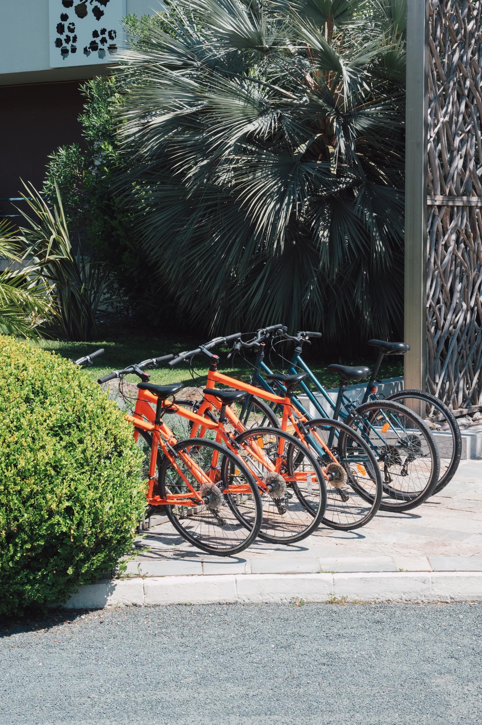 Vélos à disposition à l'hôtel San Lucianu à Moriani plage en Haute-Corse